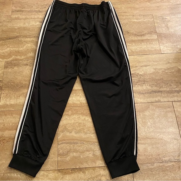 Mens Highlands Stretch Jogger Pants Size XL Black With Side White Striped - Picture 8 of 10